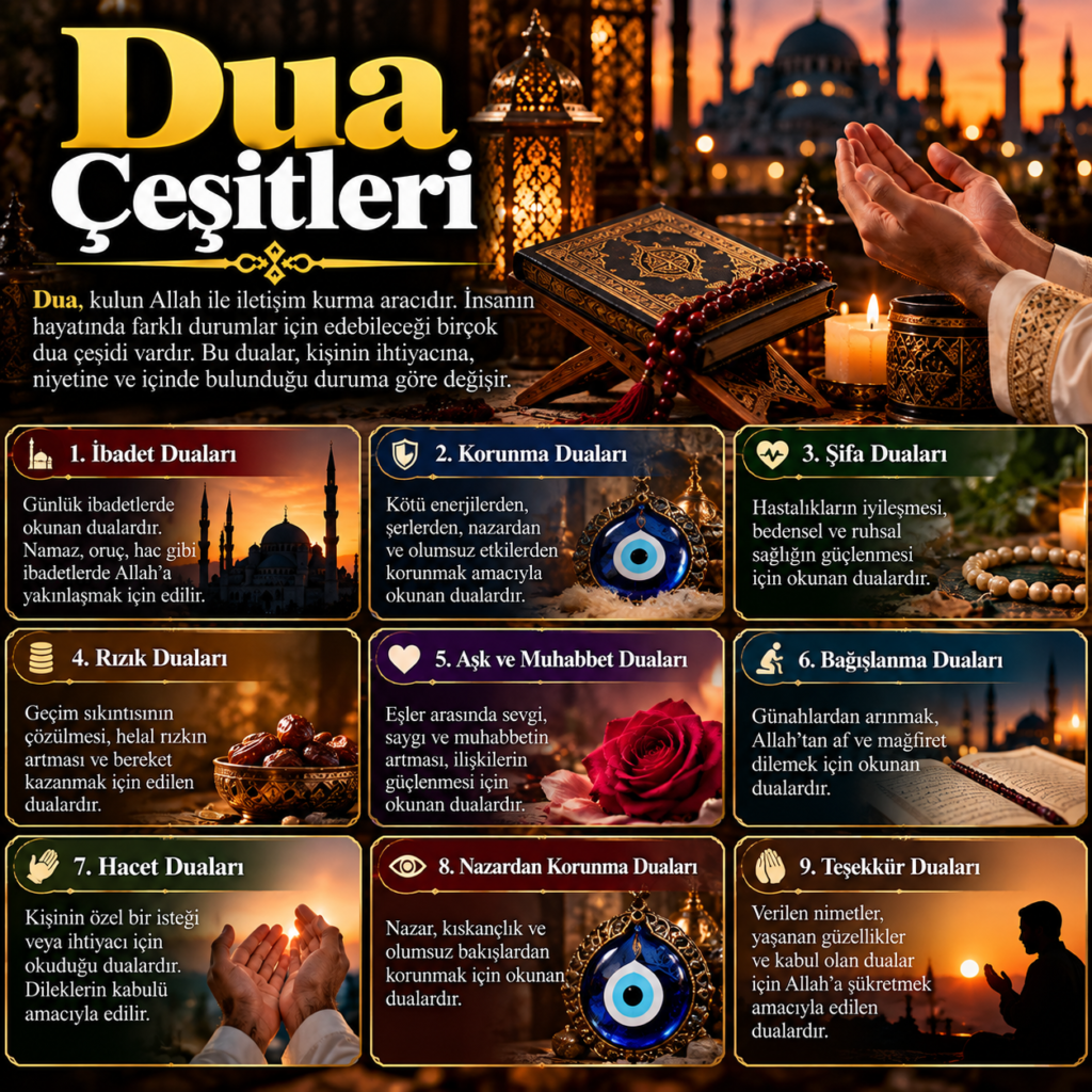 Dua Çeşitleri